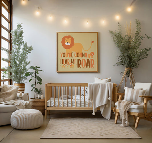 Cartoon Lion Print - Chris Can Draw