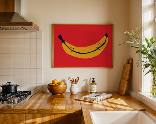'Banana Pop Art' Art Print