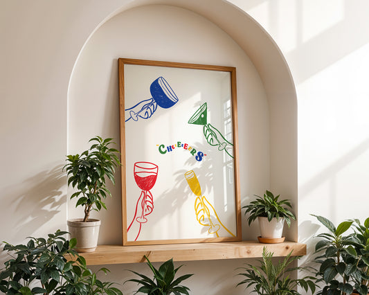 "Cheeeeeeers" Art Print