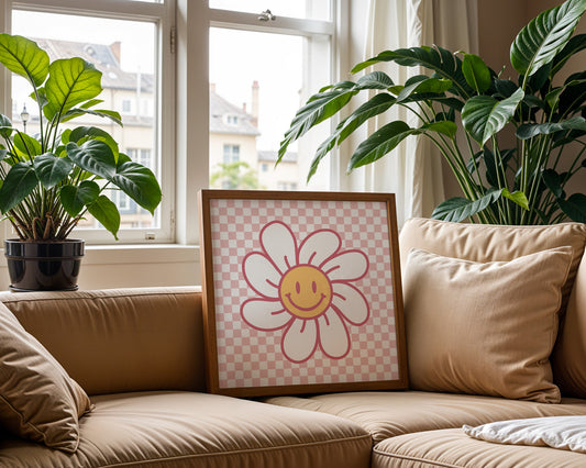 'Smiley Flower' Art Print