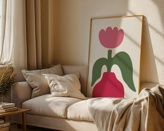 ‘Cartoon Flower No.1’ Art Print