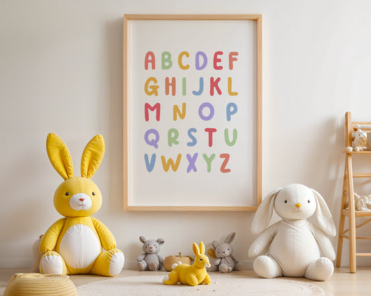 'My First Alphabet' Art Print