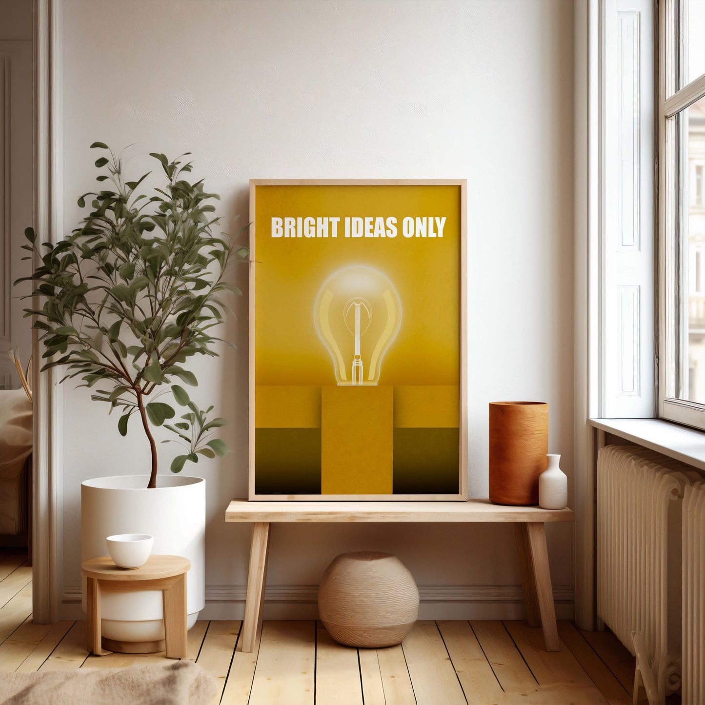 "Bright Ideas Only" Inspirational Print - Chris Can Draw