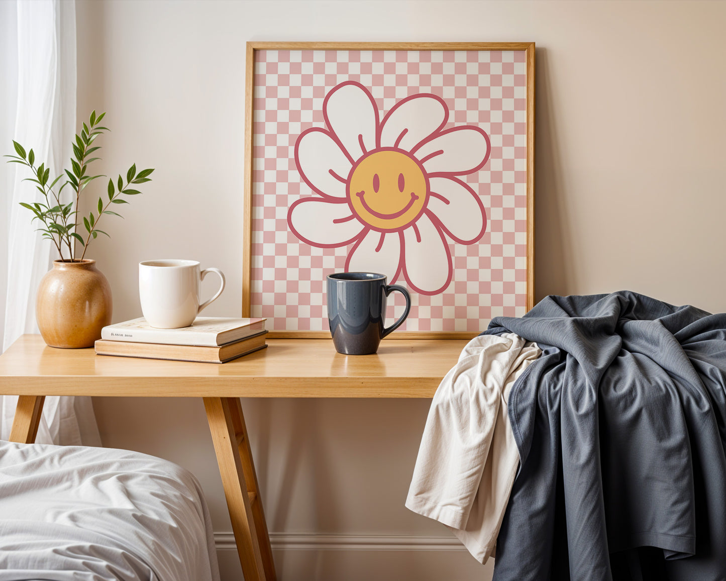 'Smiley Flower' Art Print