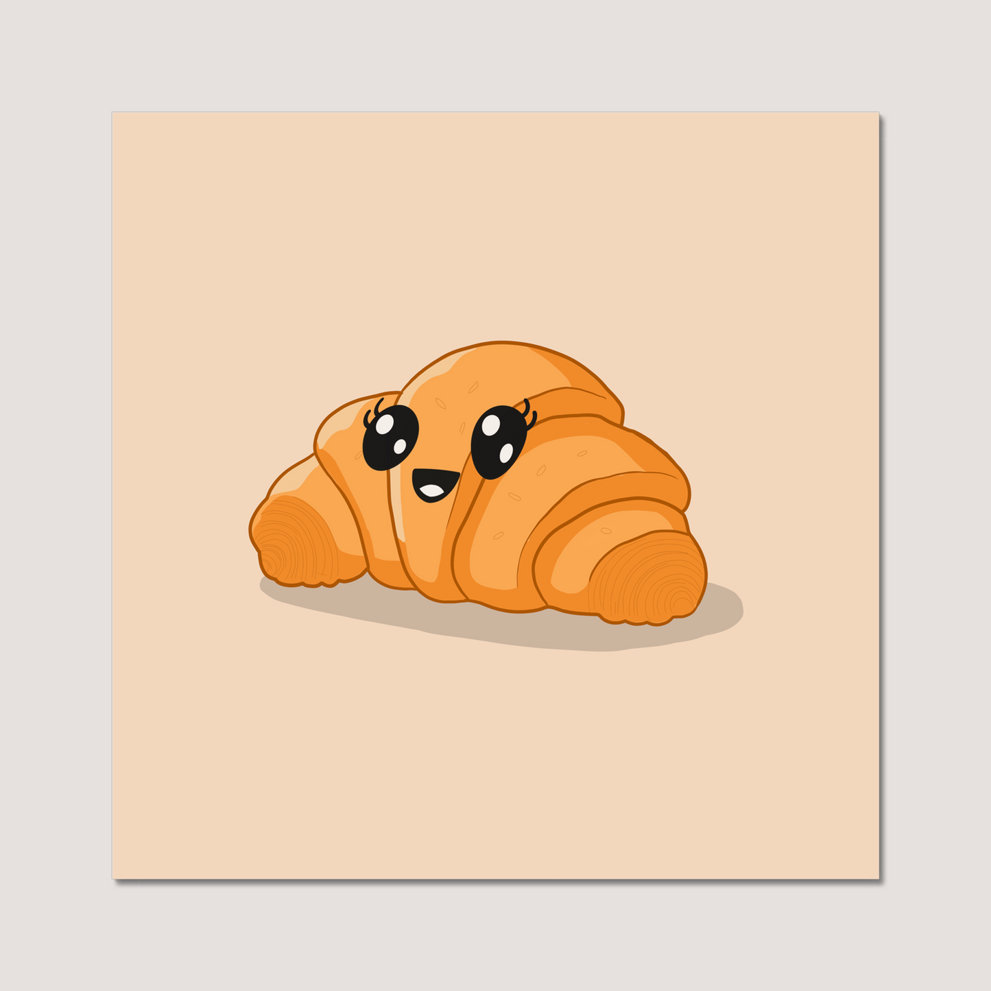 'Cutie Croissant' Art Print