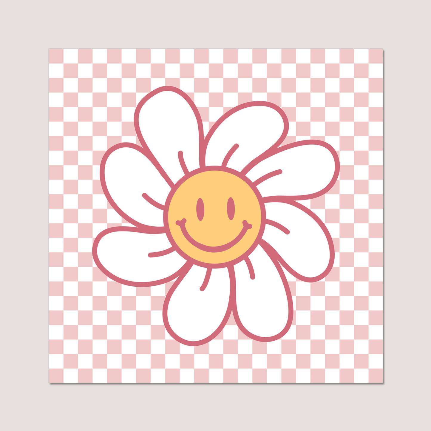 'Smiley Flower' Art Print