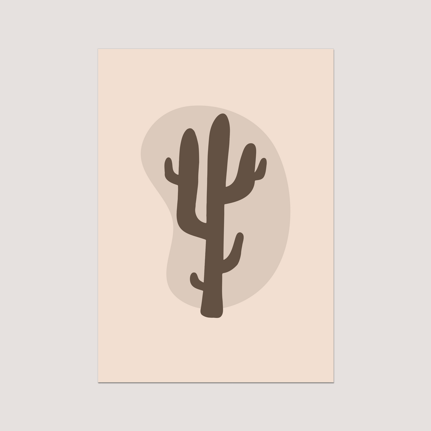 'The Brown Cactus' Art Print