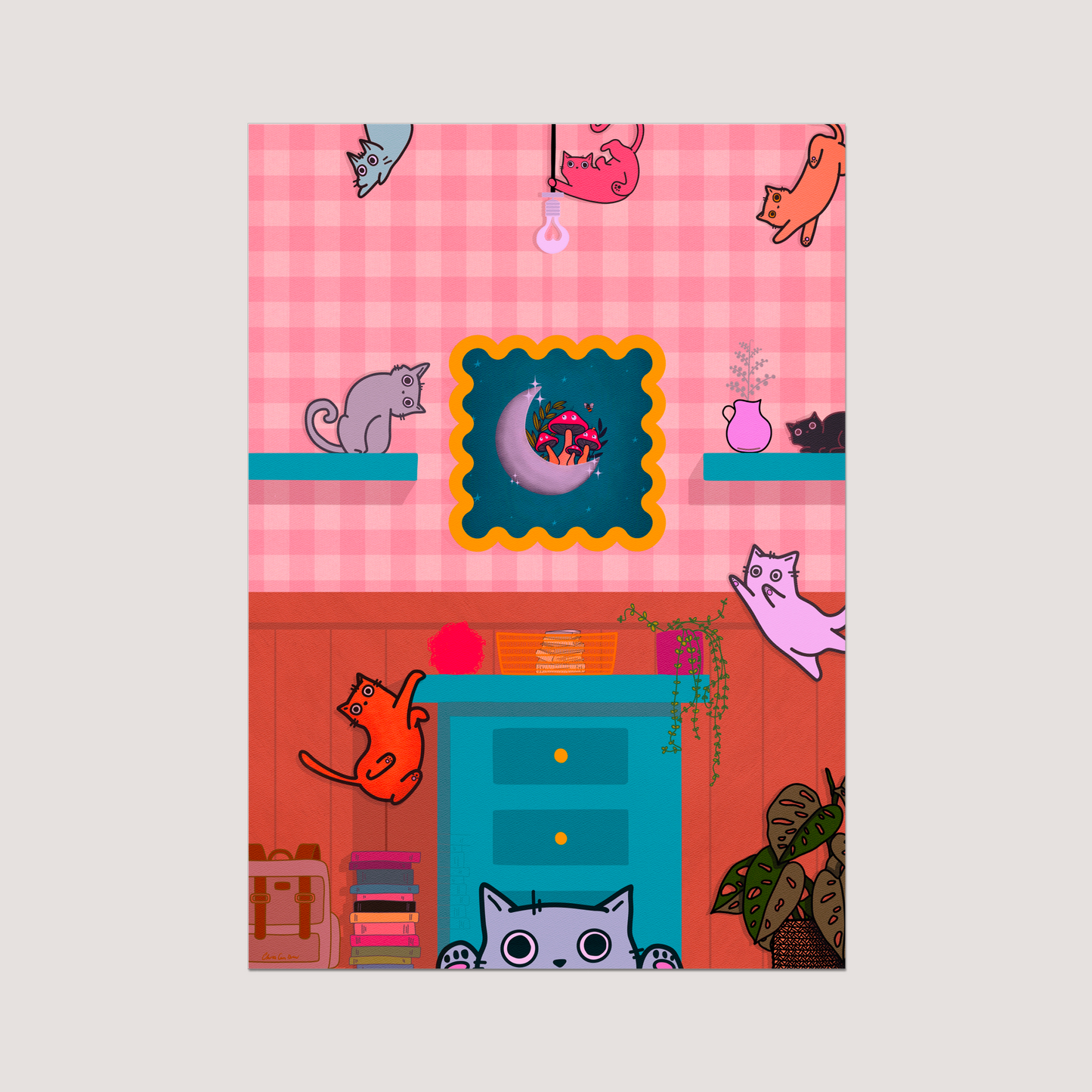 CAughT in the act - Limited Edition Print