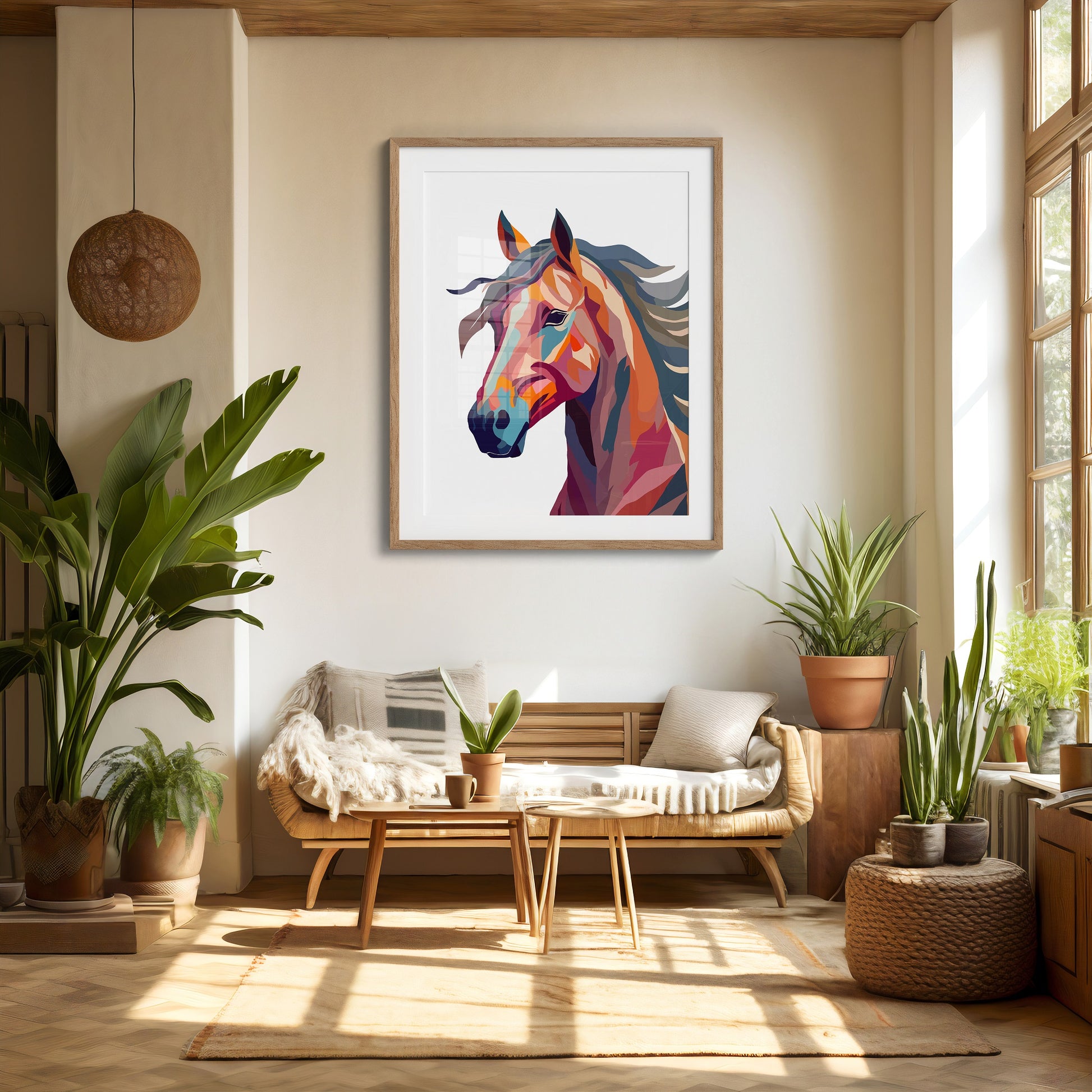 Abstract Horse Print - Chris Can Draw