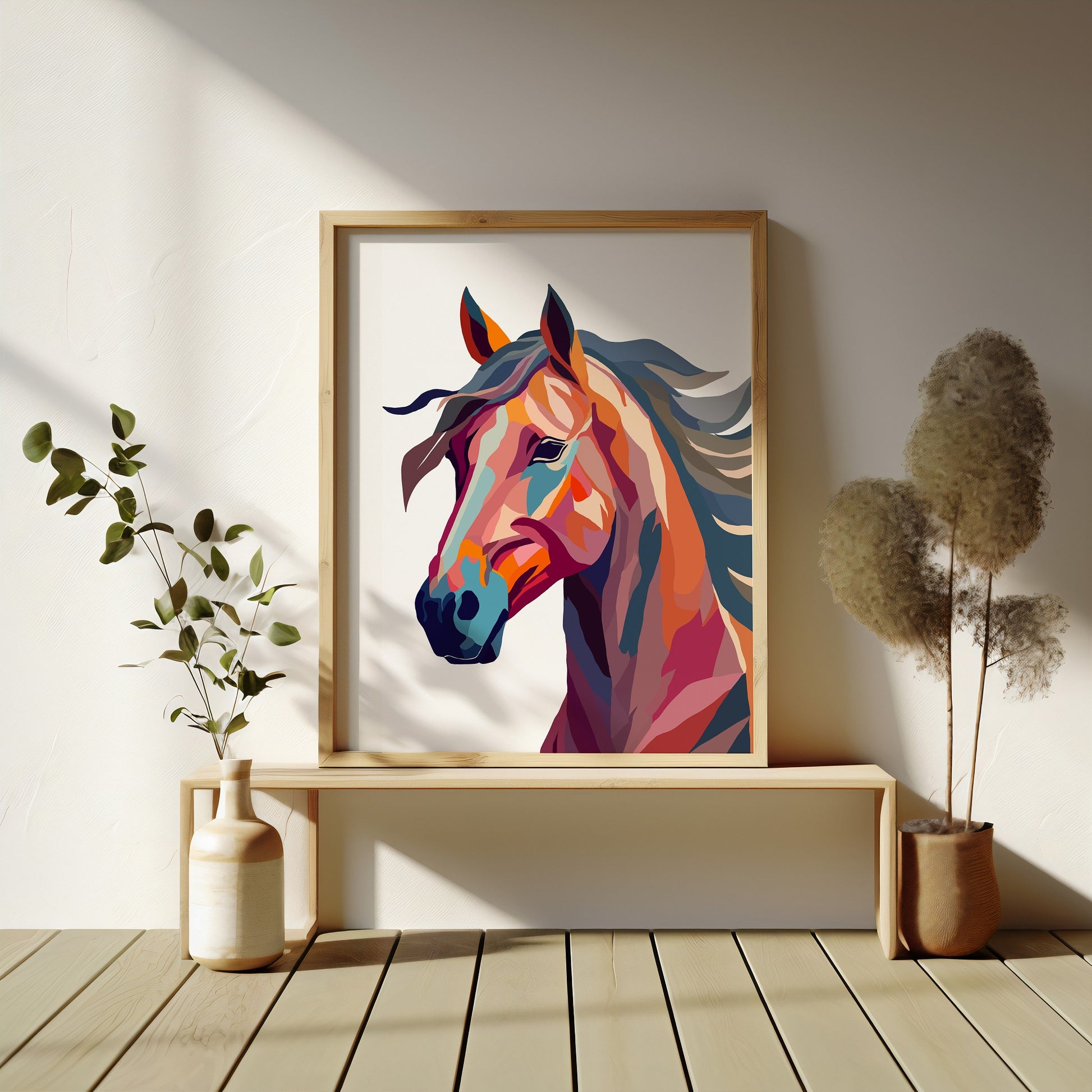 Abstract Horse Print - Chris Can Draw