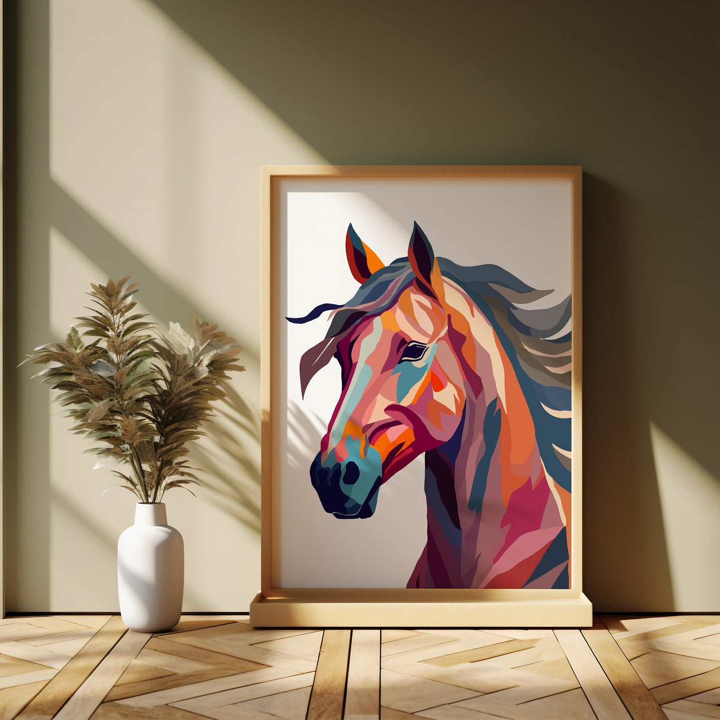 Abstract Horse Print - Chris Can Draw