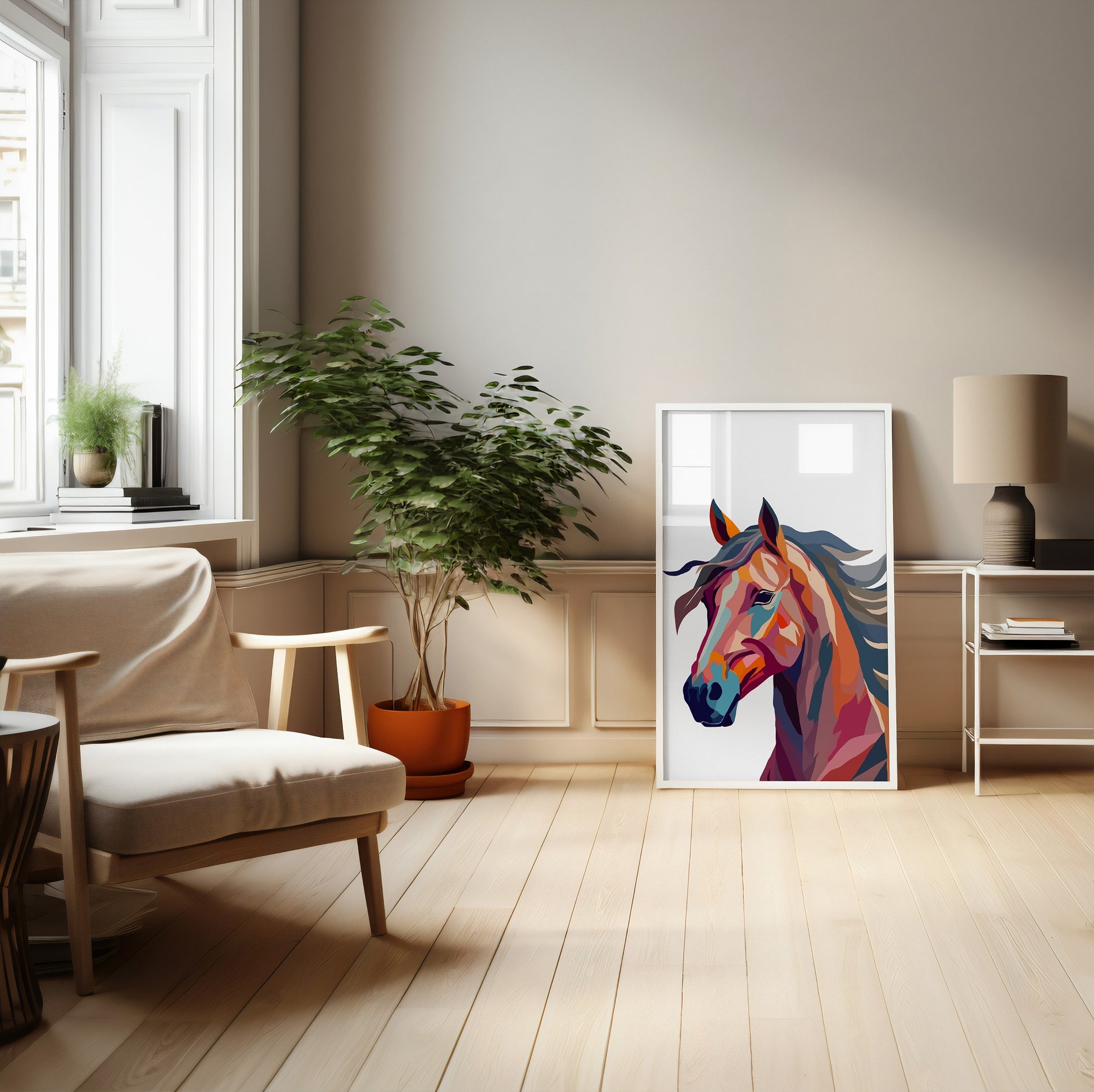 Abstract Horse Print - Chris Can Draw