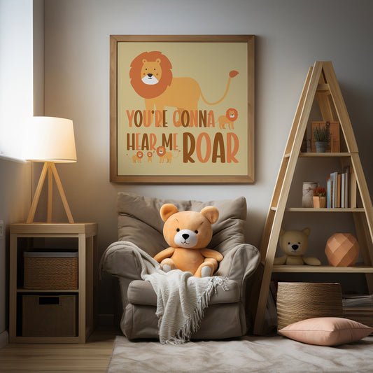 Cartoon Lion Print - Chris Can Draw