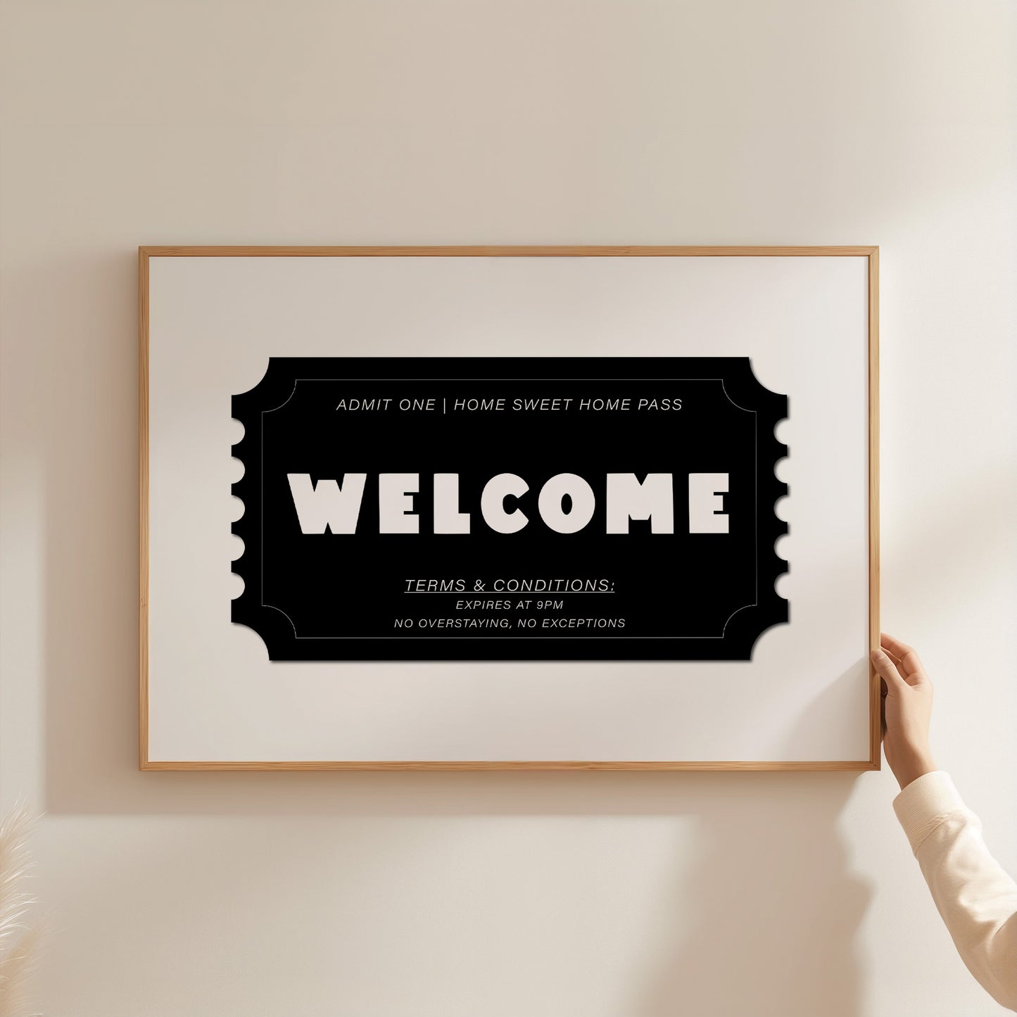 'Welcome Ticket' Art Print