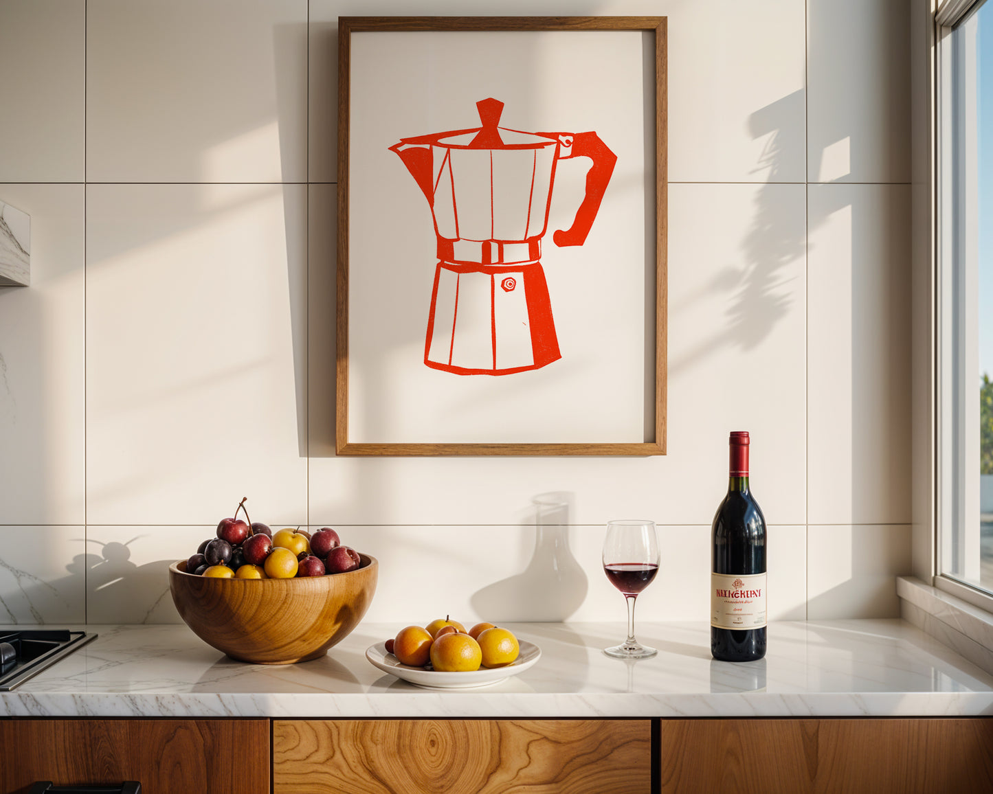 'Moka Coffee Pot' Art Print