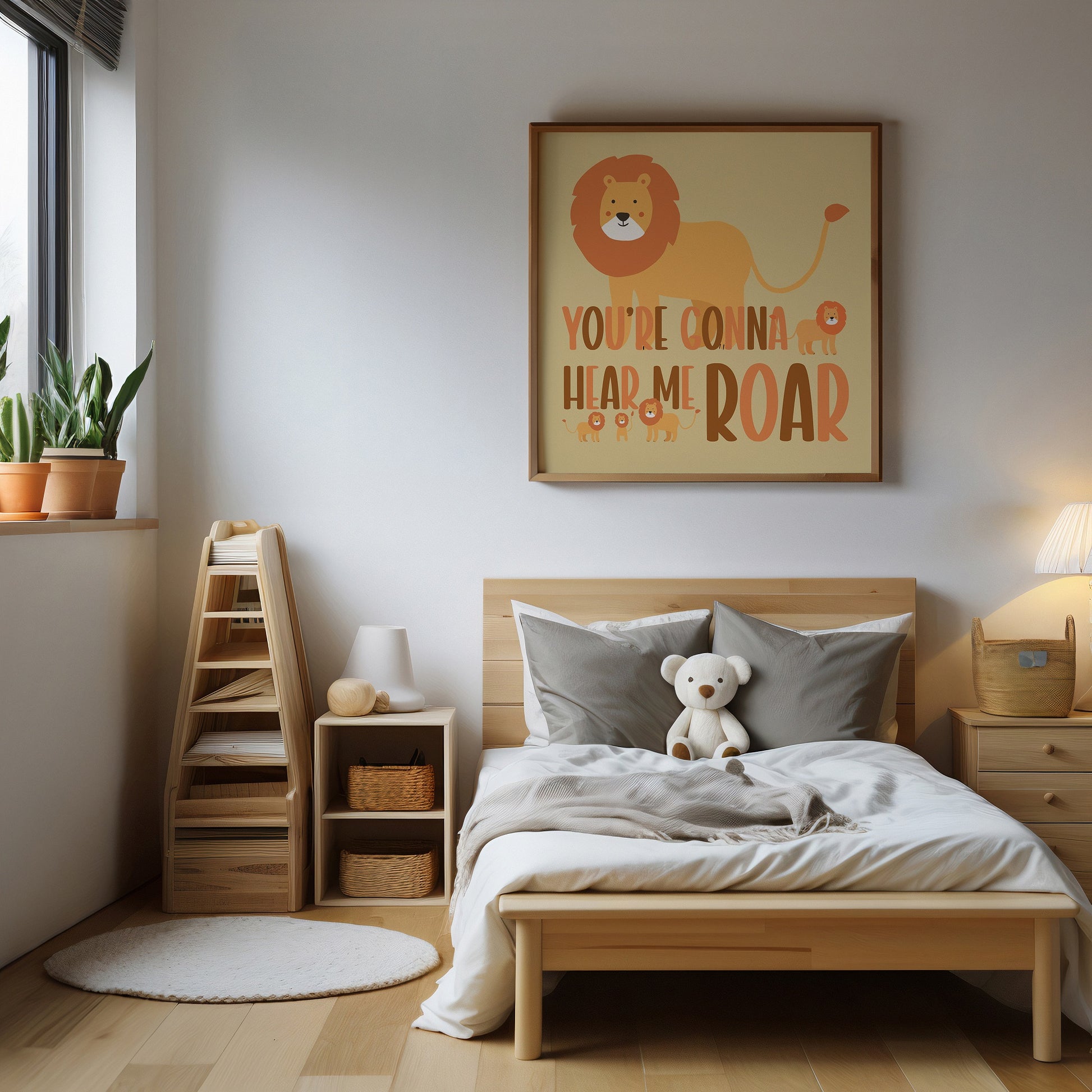 Cartoon Lion Print - Chris Can Draw