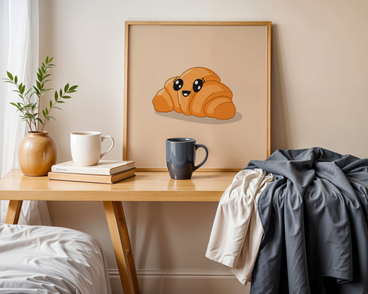 'Cutie Croissant' Art Print