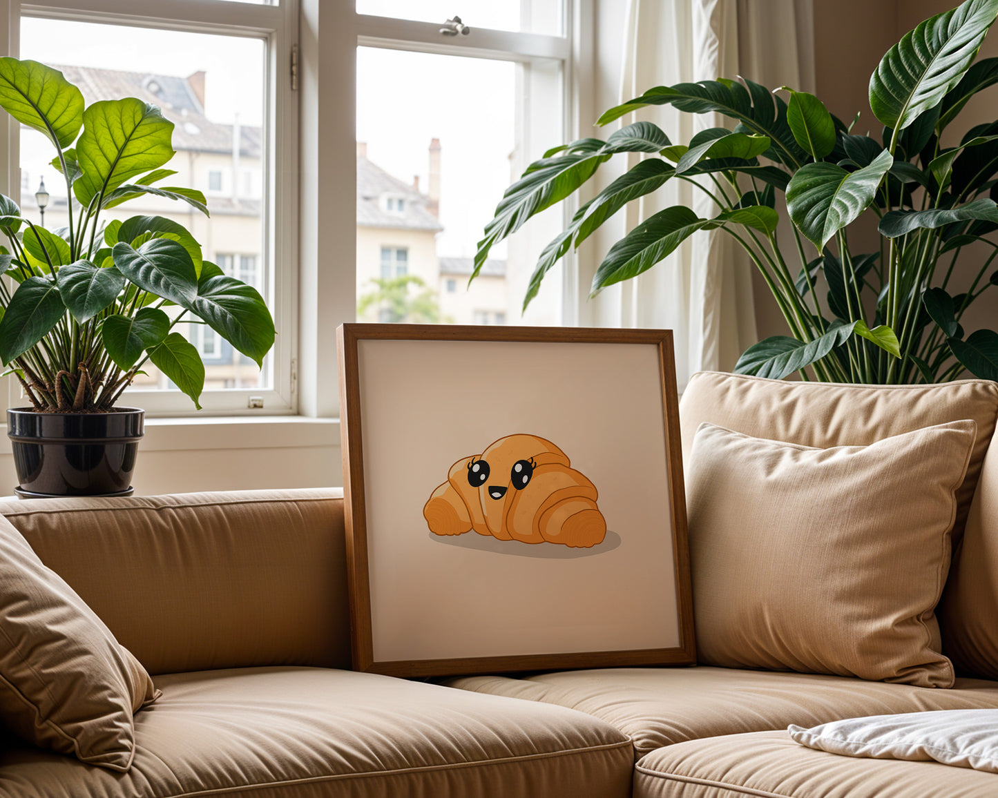 'Cutie Croissant' Art Print