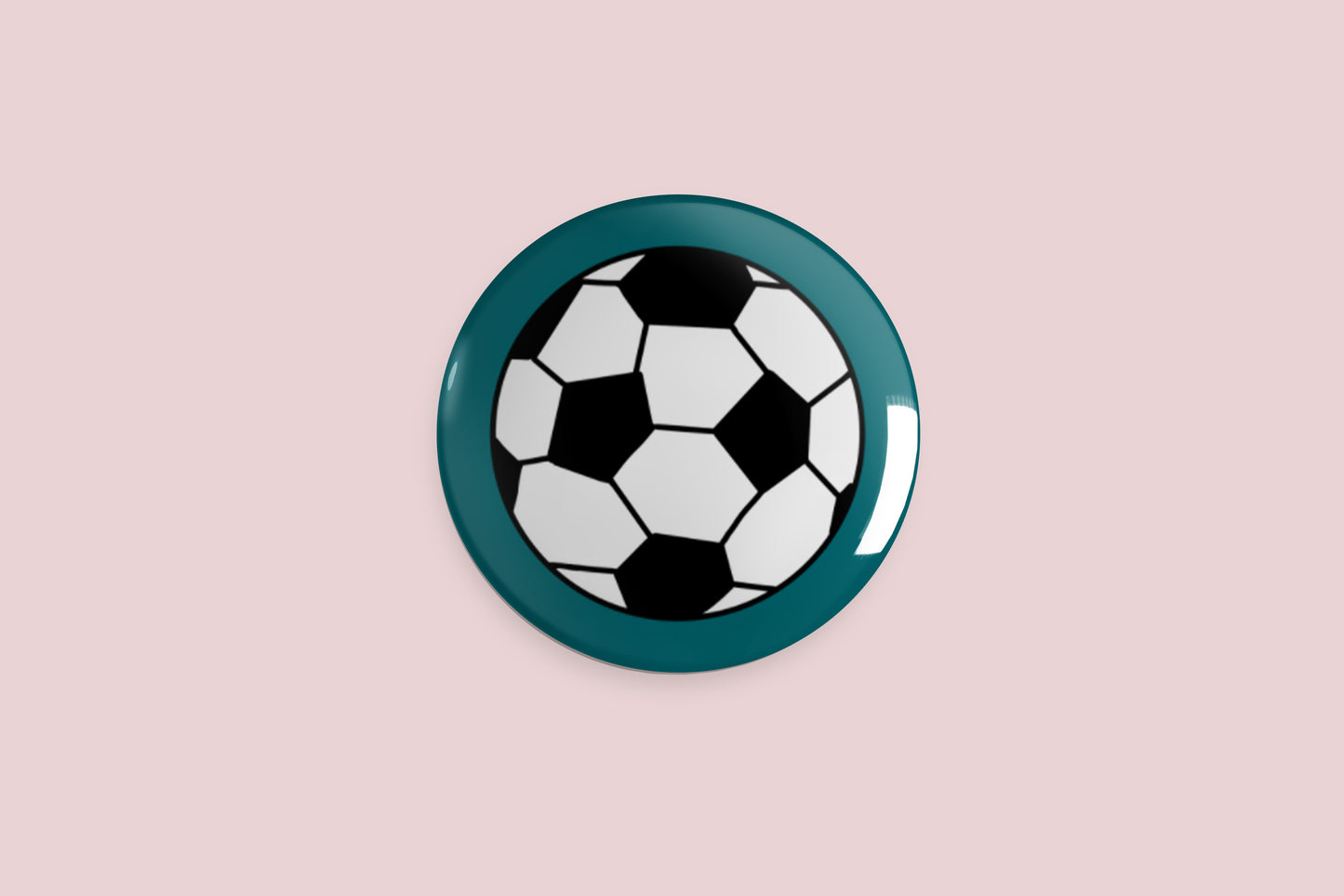 Football Button Pin - Chris Can Draw