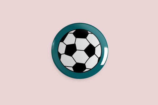 Football Button Pin - Chris Can Draw