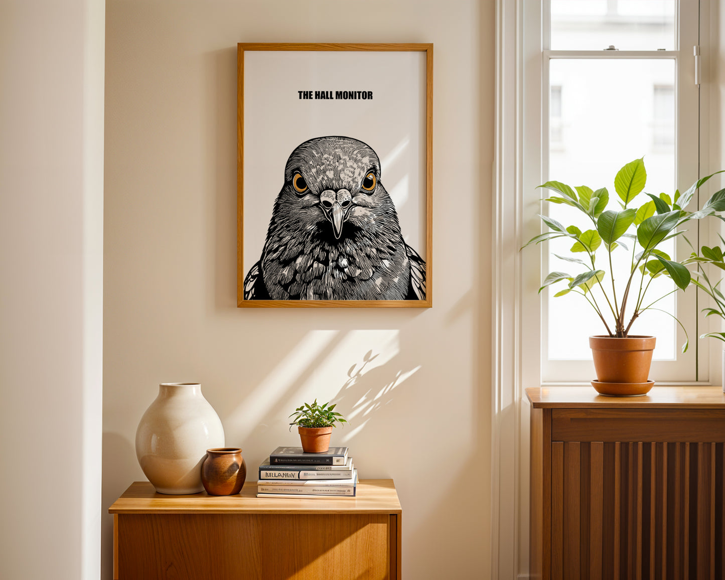 'The Hall Monitor: Pigeon' Art Print