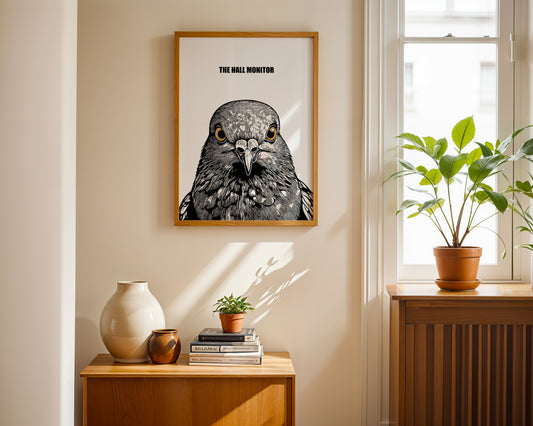 'The Hall Monitor: Pigeon' Art Print