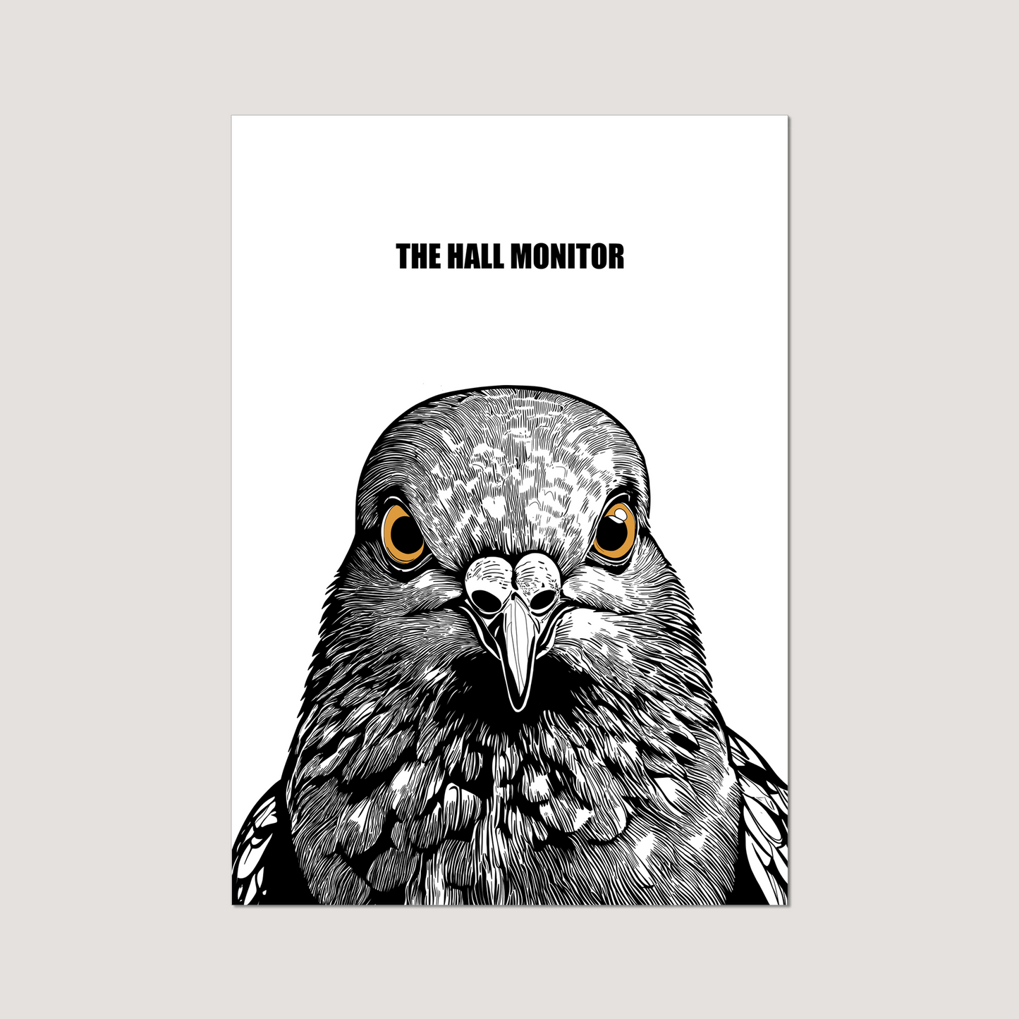 'The Hall Monitor: Pigeon' Art Print