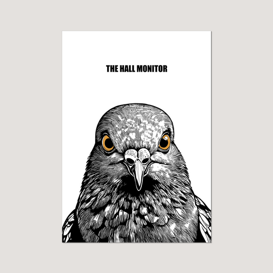 'The Hall Monitor: Pigeon' Art Print