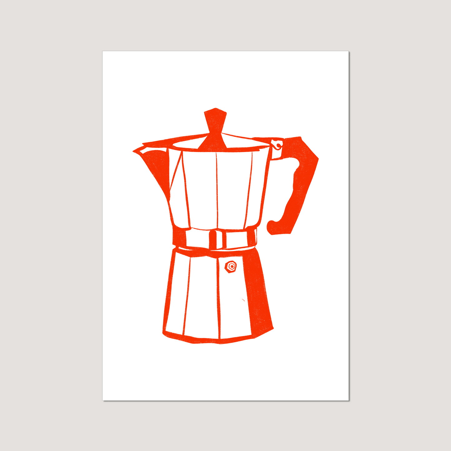'Moka Coffee Pot' Art Print