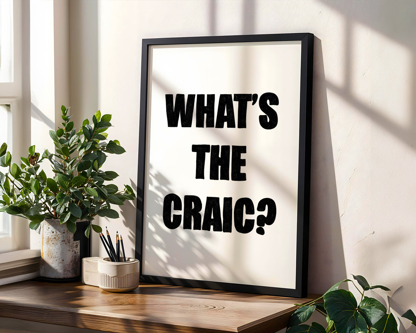 "What's The Craic" Art Print