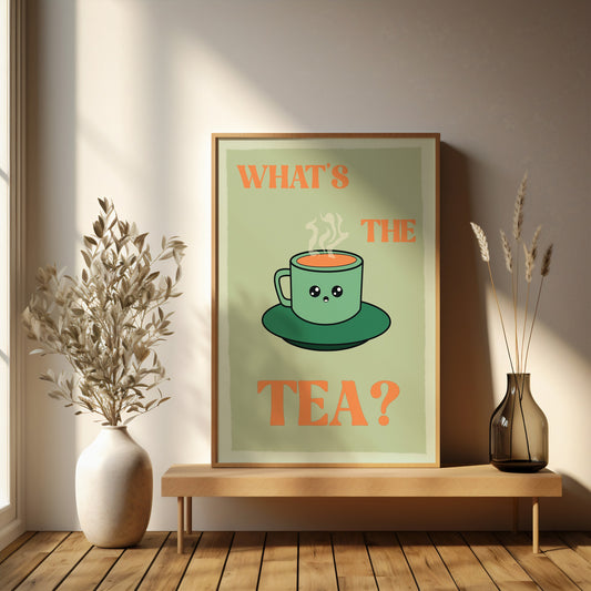 What's The Tea? Print - Chris Can Draw