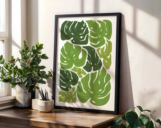 'Monstera Mania' Art Print