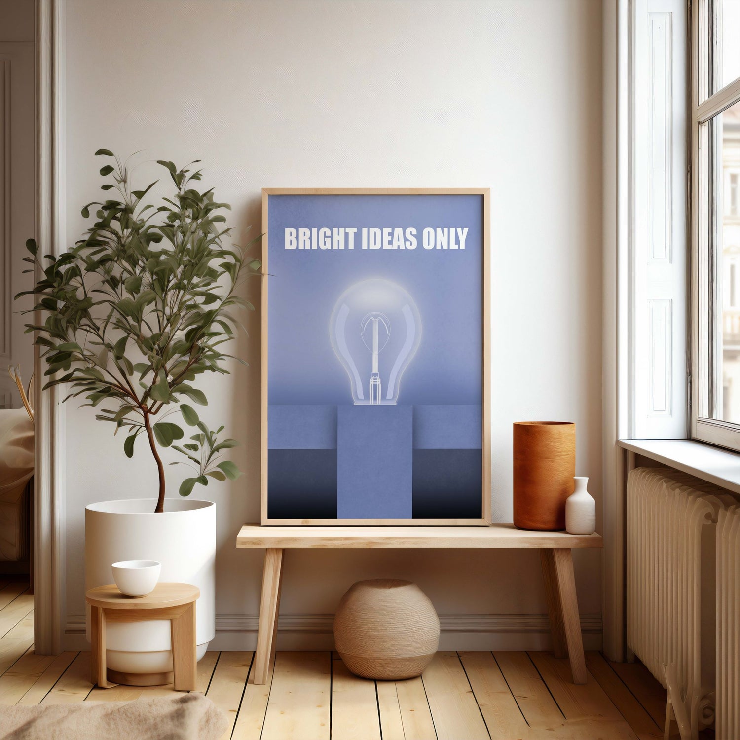 "Bright Ideas Only" Inspirational Print - Chris Can Draw