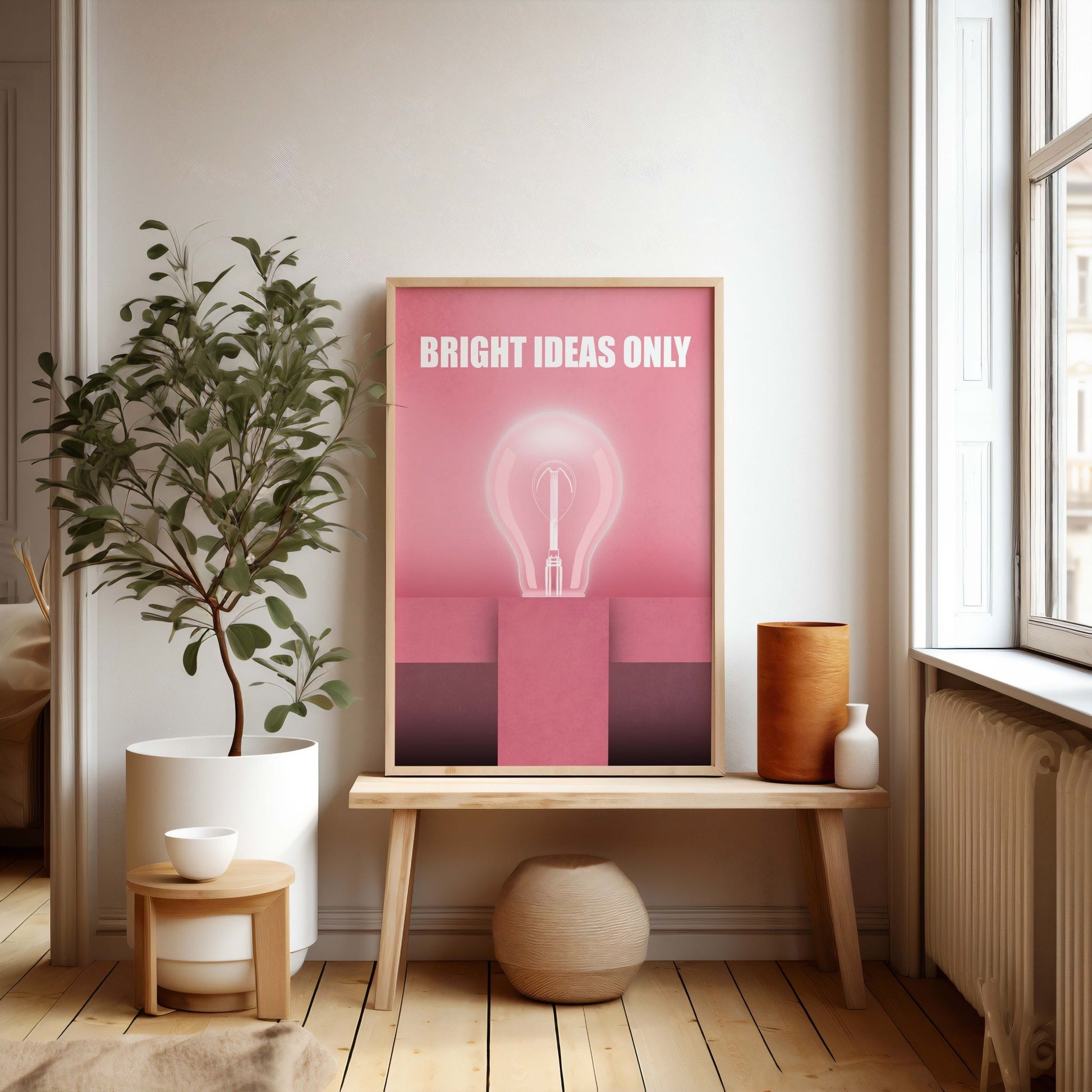 "Bright Ideas Only" Inspirational Print - Chris Can Draw