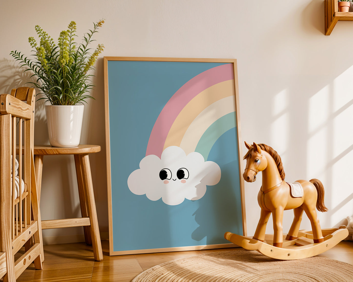 'Happy Little Cloud' Art Print