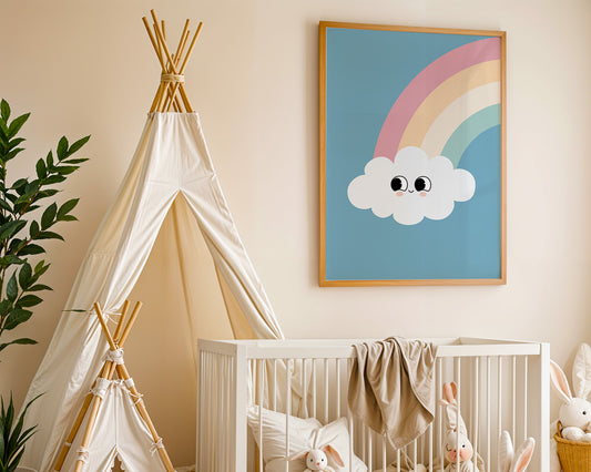 'Happy Little Cloud' Art Print