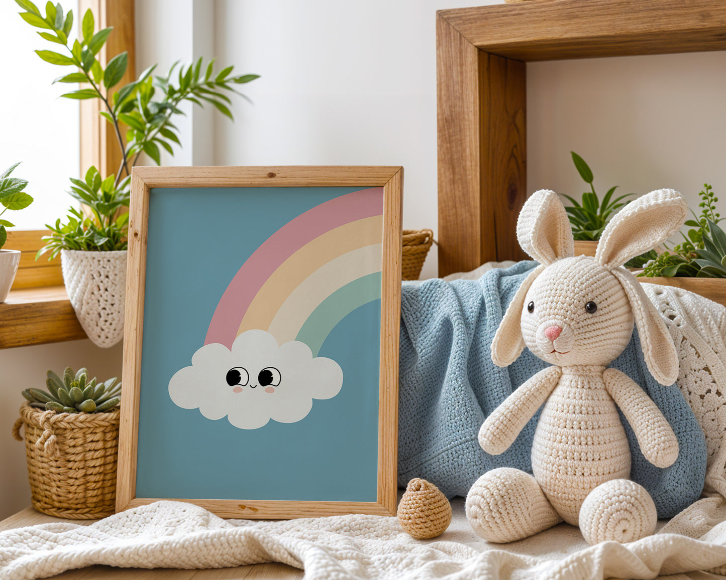 'Happy Little Cloud' Art Print