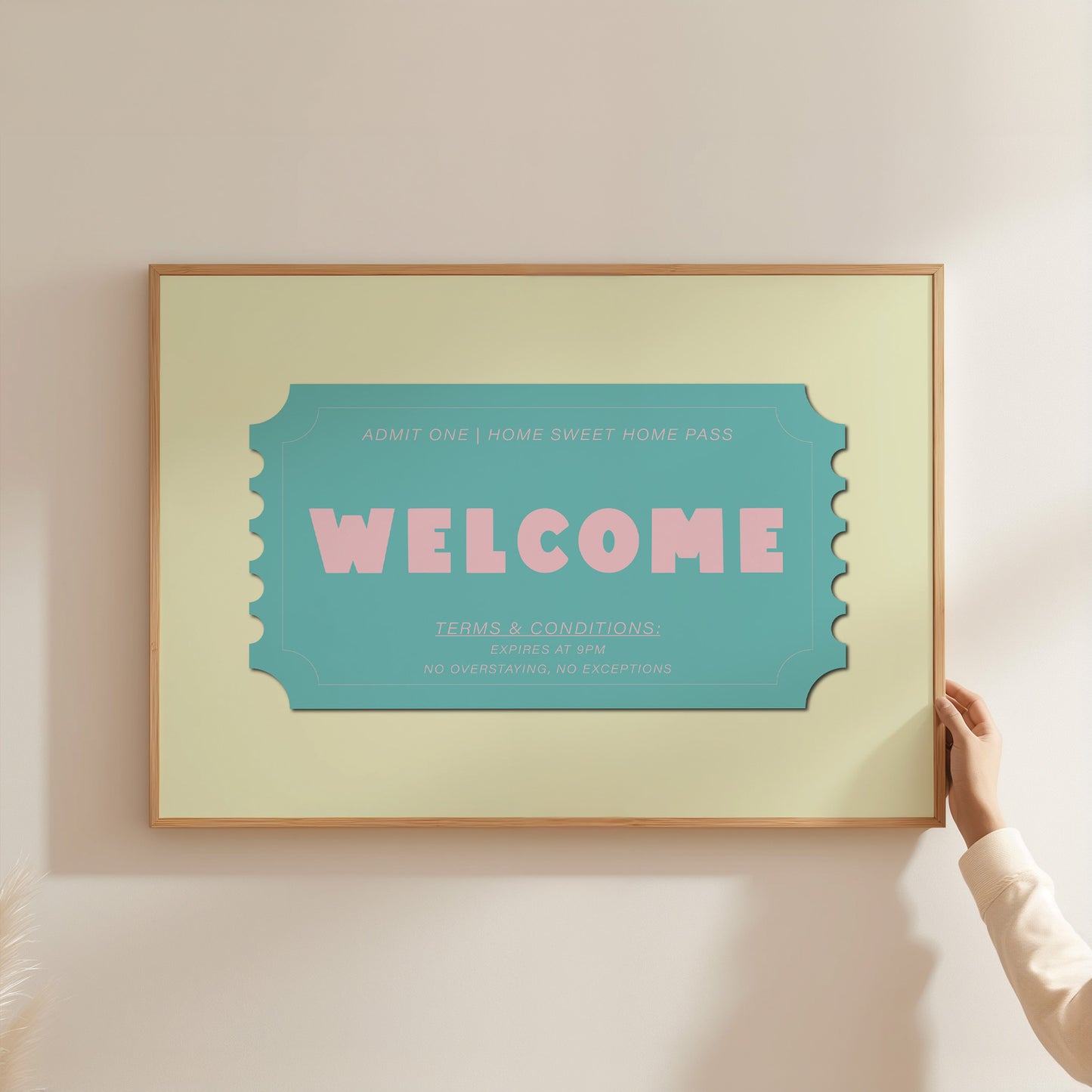 'Welcome Ticket' Art Print