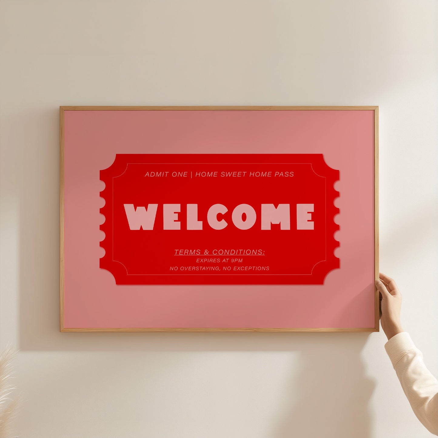 'Welcome Ticket' Art Print