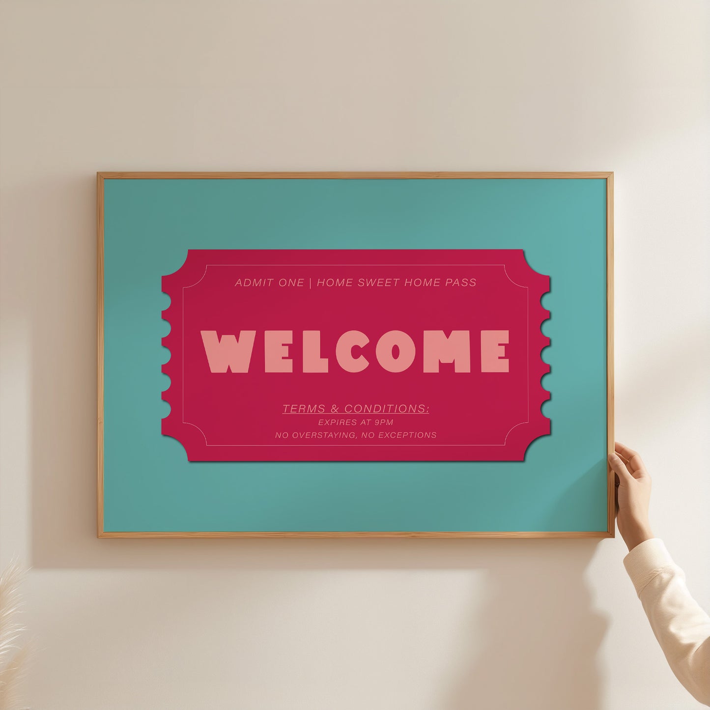 'Welcome Ticket' Art Print