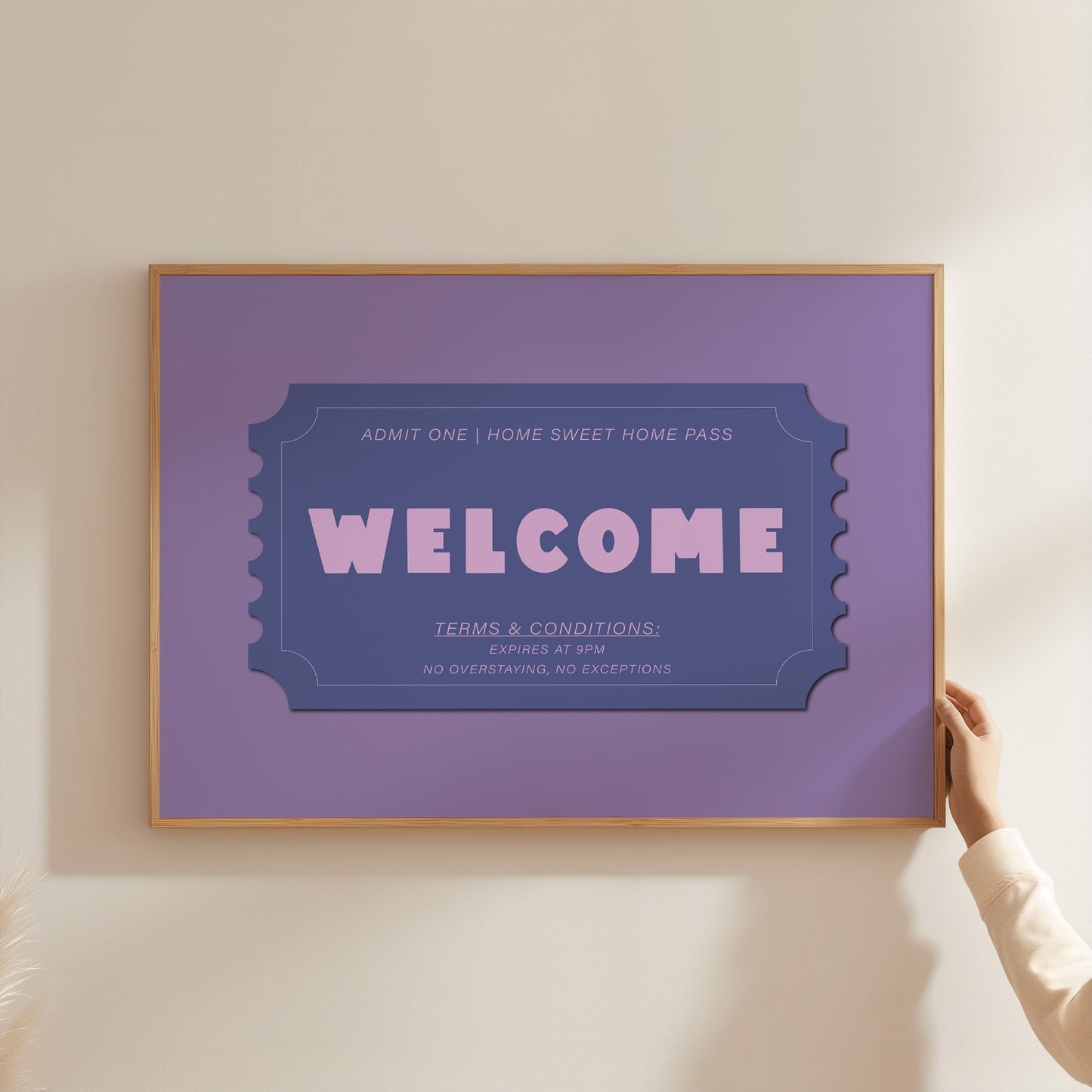 'Welcome Ticket' Art Print