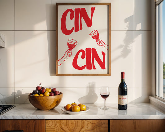 "Cin Cin Cheers" Art Print