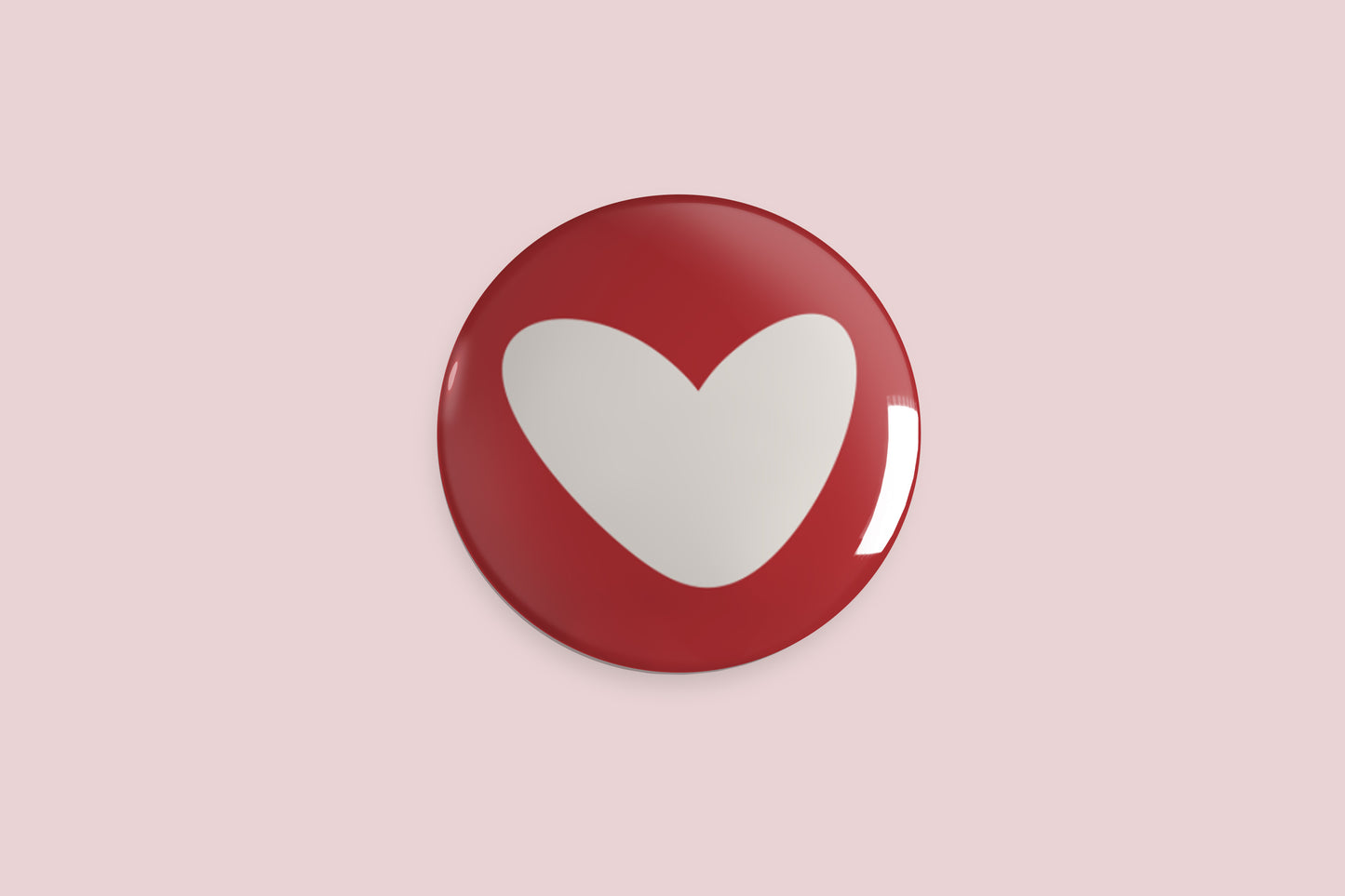 Heart Button Pin - Chris Can Draw