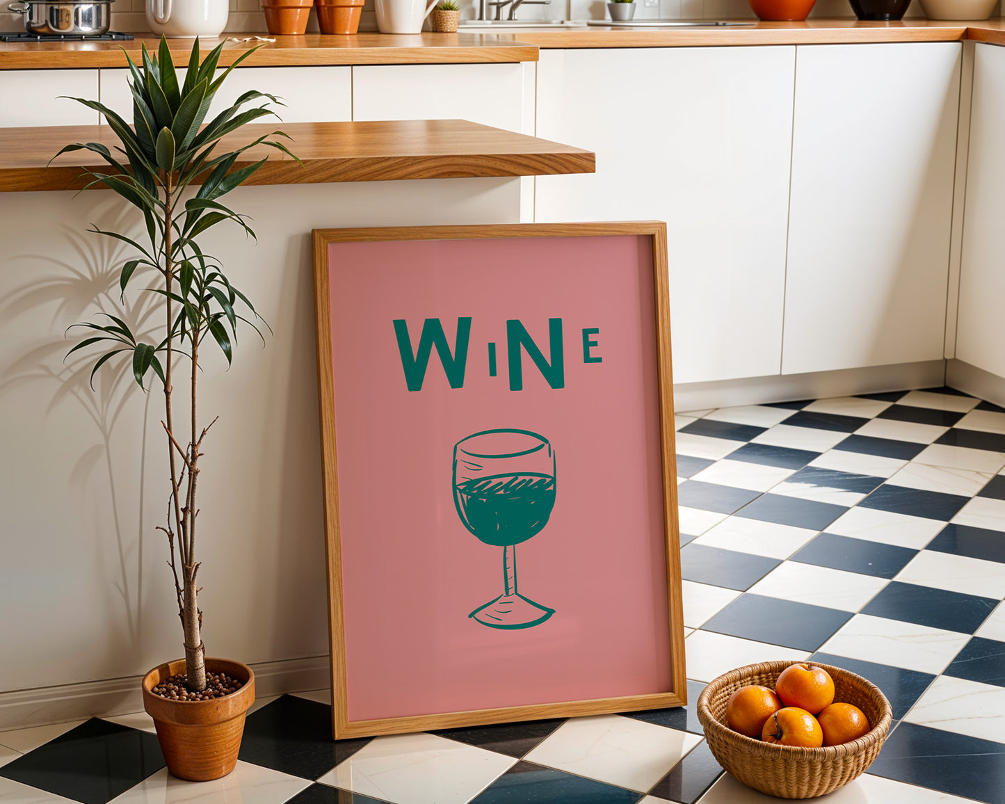 'Wine Whimsy' Art Print