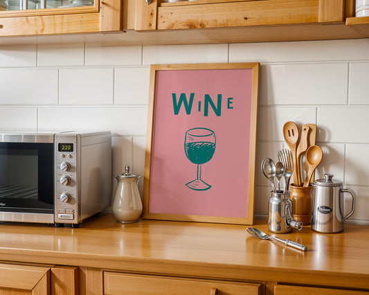 'Wine Whimsy' Art Print