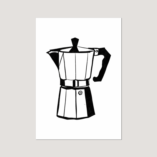 'Moka Coffee Pot' Art Print
