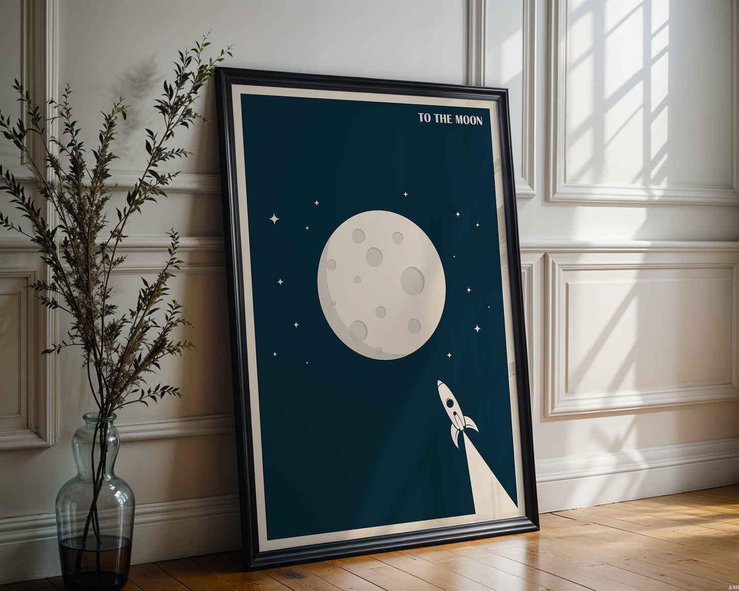 'To The Moon Art Print