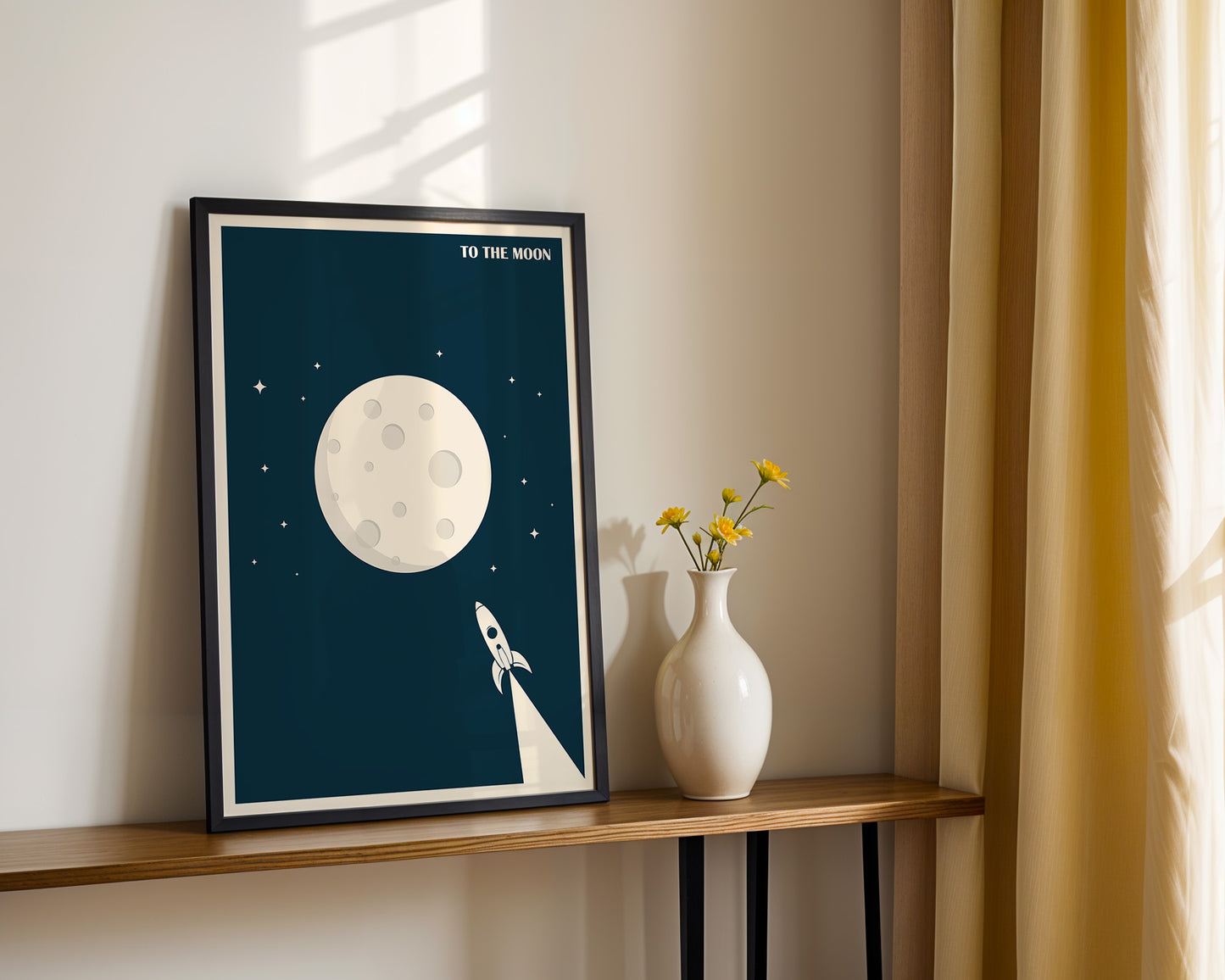 'To The Moon Art Print