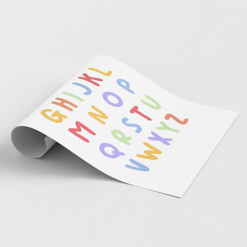 'My First Alphabet' Art Print