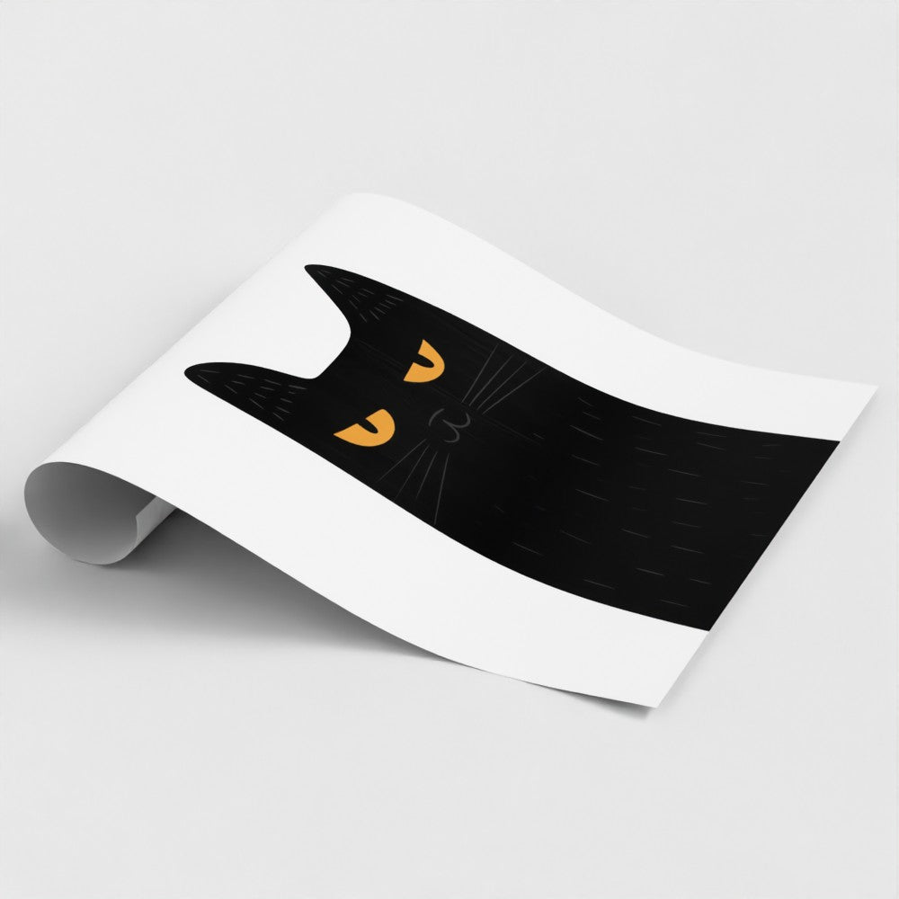 "Black Cat Energy" Art Print